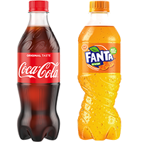 Image Coca-Cola, Fanta, Sprite 45cl