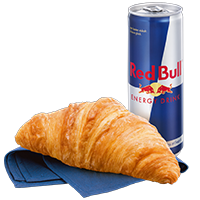 Immagine Croissant français & Red Bull