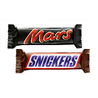 Image Mars, Snickers, Twix ouBounty