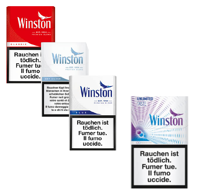 Image Winston Box, Classic, Sky Silver, Blue et Expression Duo