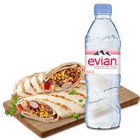 Bild migrolino TRULY GOOD Burrito & Evian 50cl